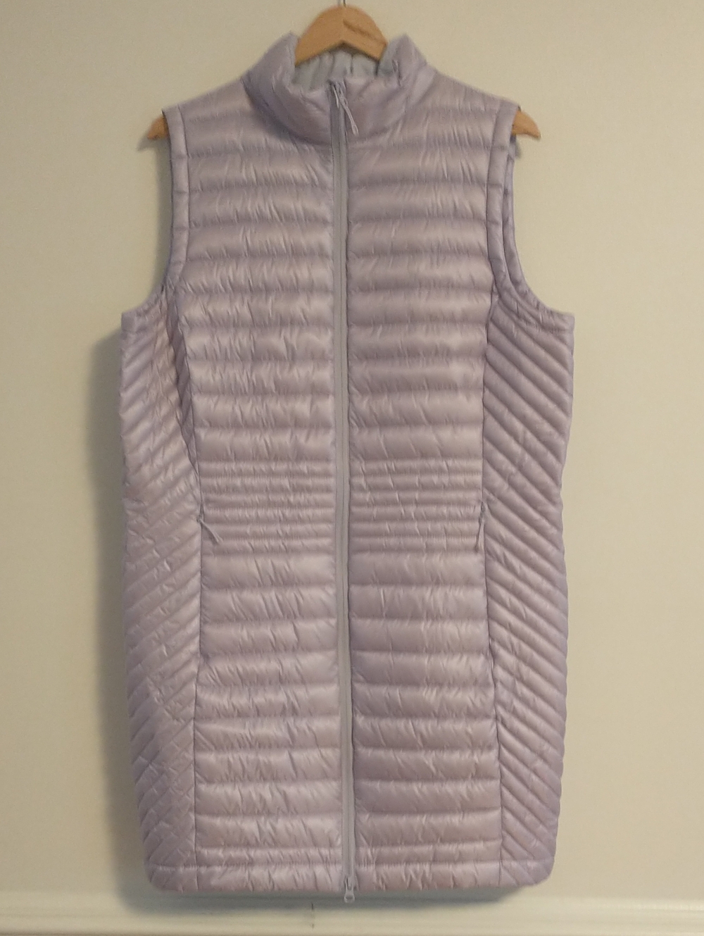 NWT Duluth Trading Company Downright Tunic Vest Light Lavender Size Large